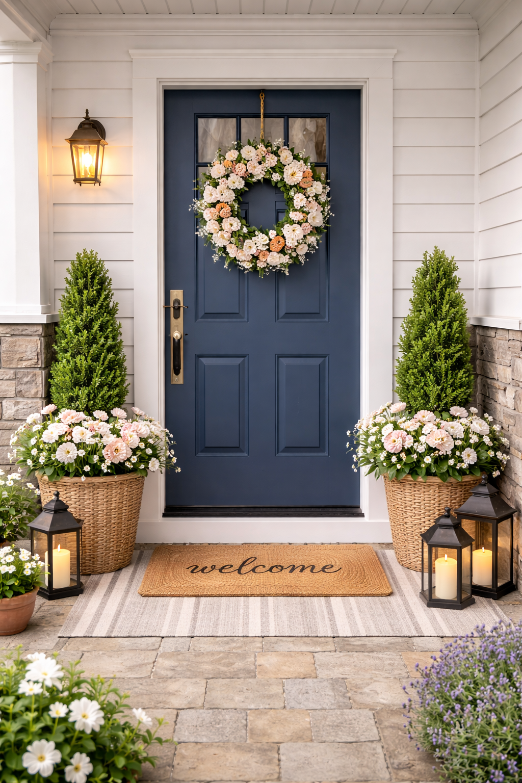Front Door Spring Spruce Up Ideas