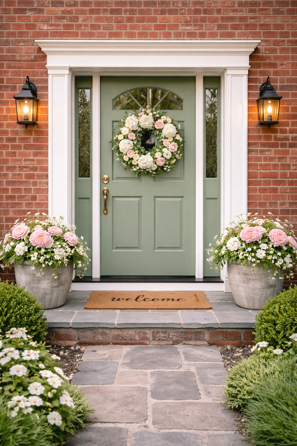Front Door Spring Spruce Up Ideas